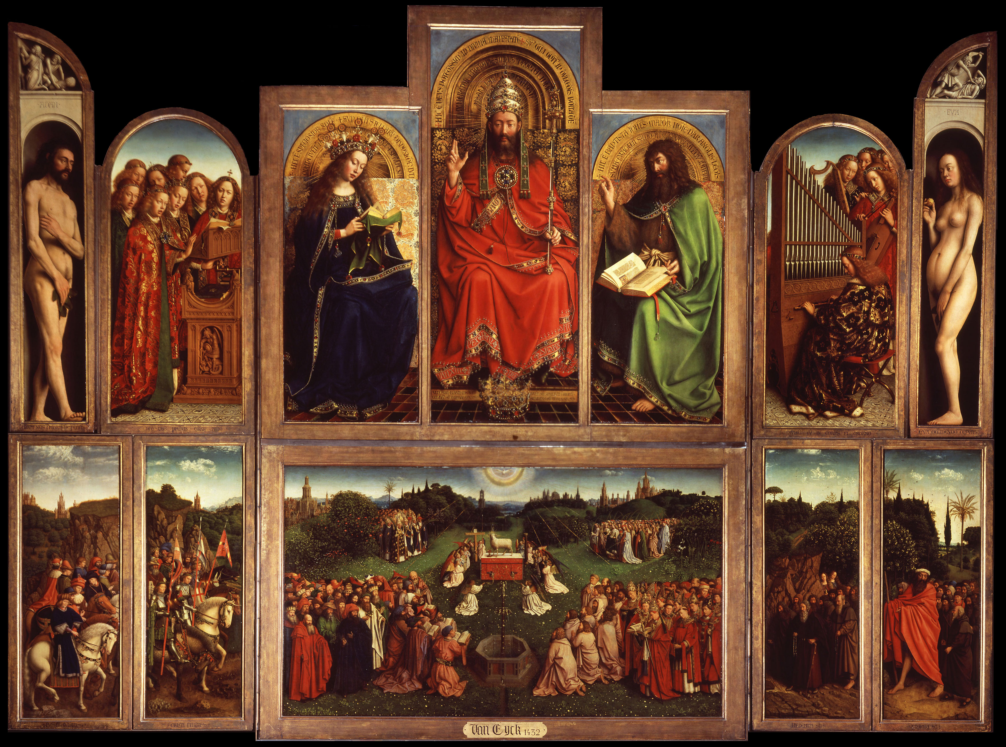 Ghent Altarpiece Open And Closed