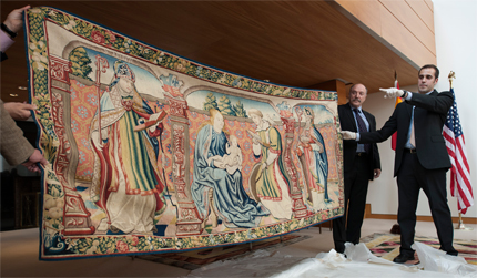 Tapestry stolen by Belgian Lupin returned to Spain – The History Blog